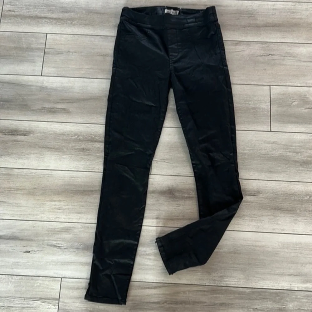 Madewell skinny skinny wax coated pull on jeans size 27